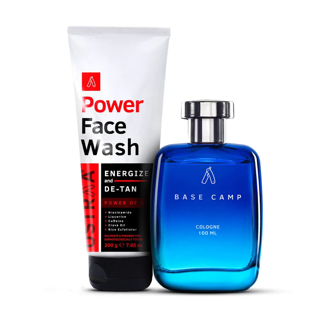 Ustraa Power Face Wash De-tan & Base Camp Cologne