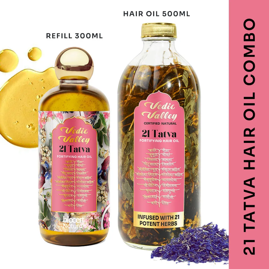 Vedic Valley 21 Tatva Hair Oil Combo