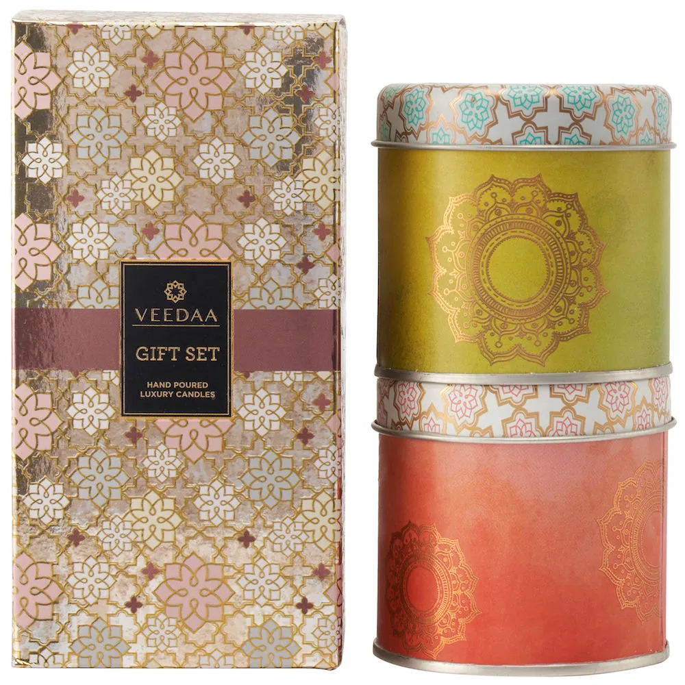 Veedaa Candles Mason Tin Duo Gift Set Style 3