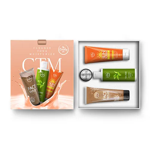 The Beauty Co. Cleansing-toning-moisturizing Kit For Natural Radiance - Made In India