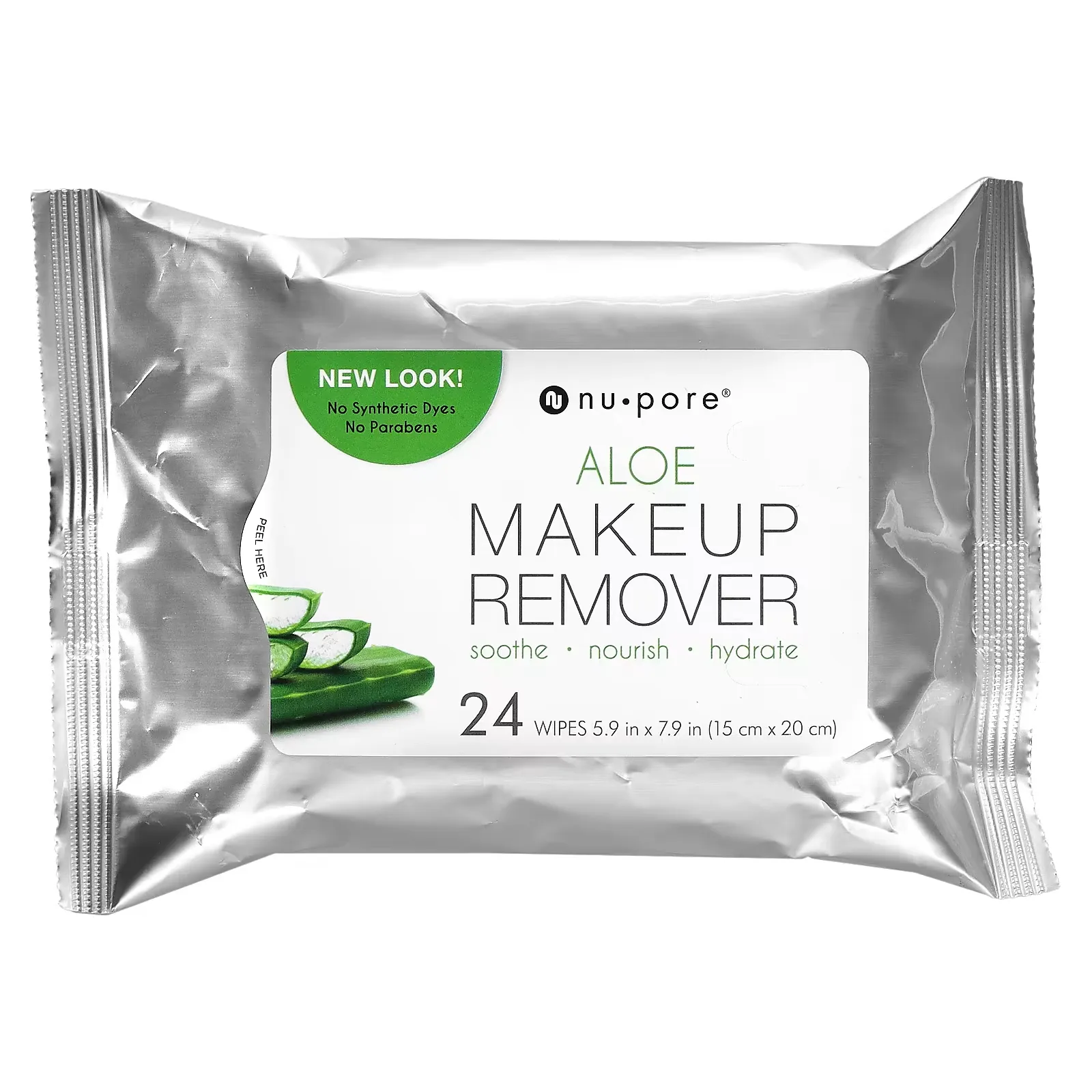 Aloe Makeup Remover, 24 Wipes