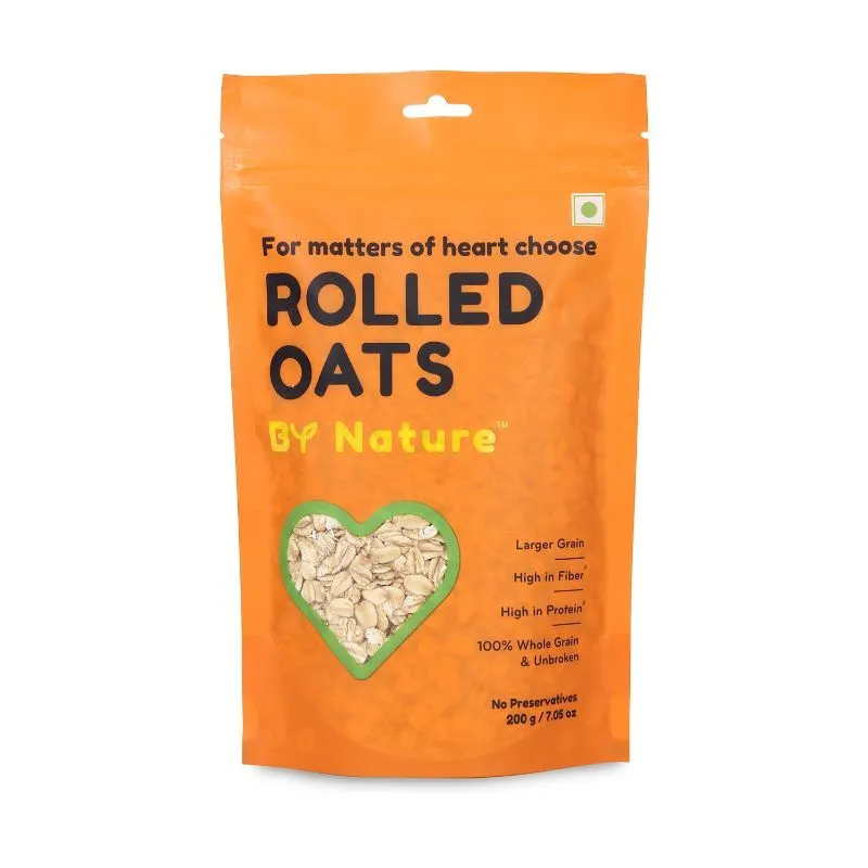 By Nature Rolled Oats, Whole Grain, High-Fiber, Healthy breakfast, Protein Rich