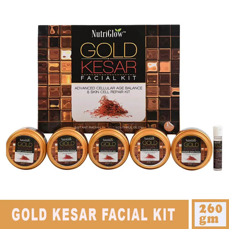 NutriGlow Gold Kesar Facial Kit For Instant Radiant Shine