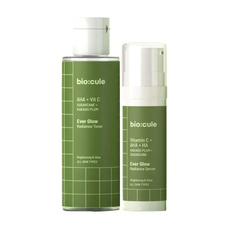 Biocule Ever Glow Radiance Vitamin C Face Serum + Face Toner For Glowing Skin