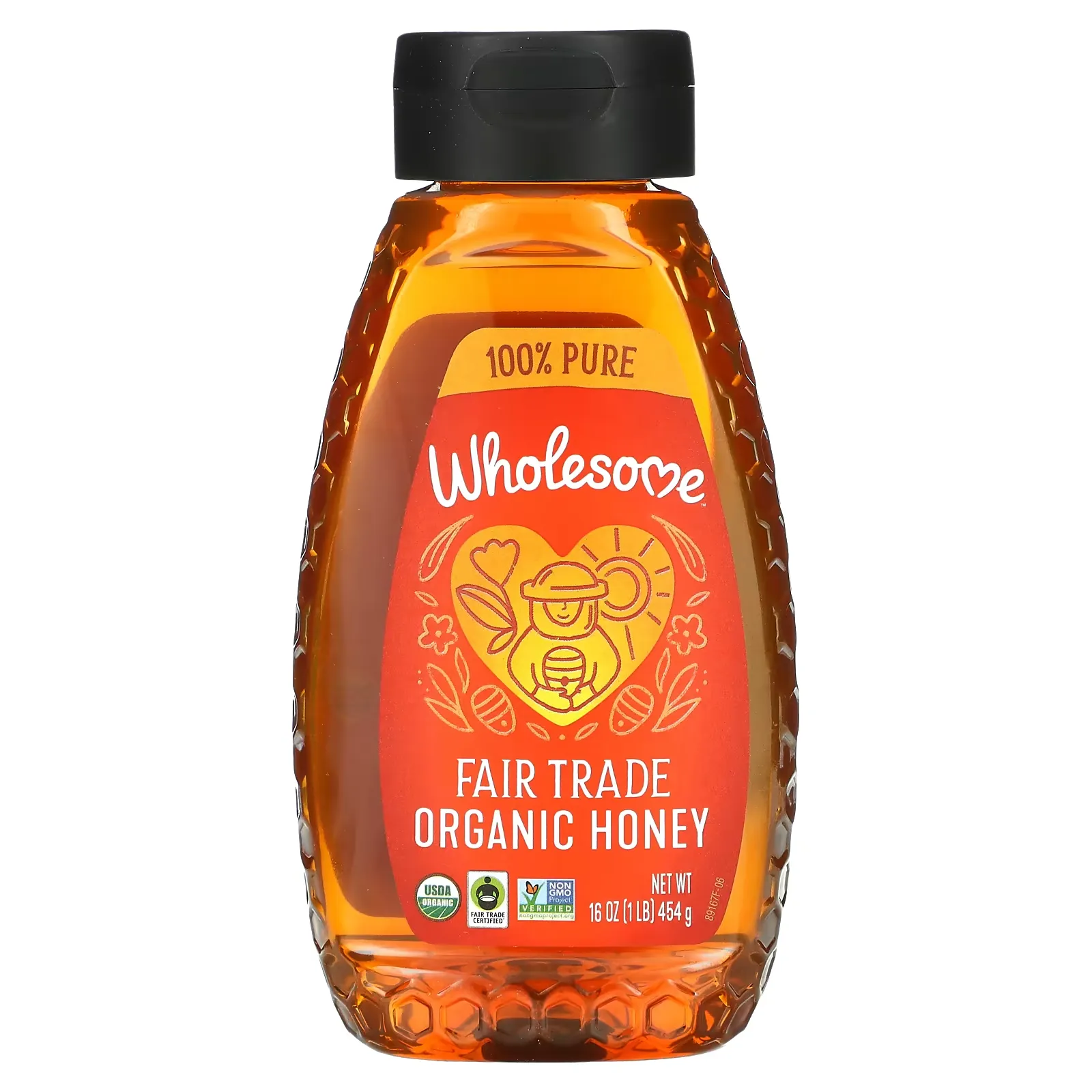 Fair Trade Organic Honey, 16 oz (454 g)