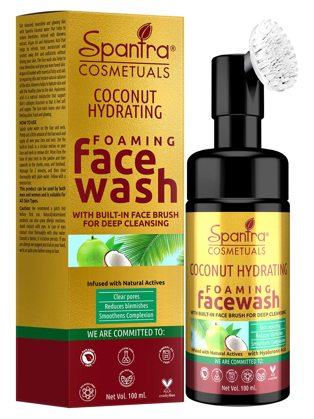 Spantra Coconut Hydarating Foaming Face Wash