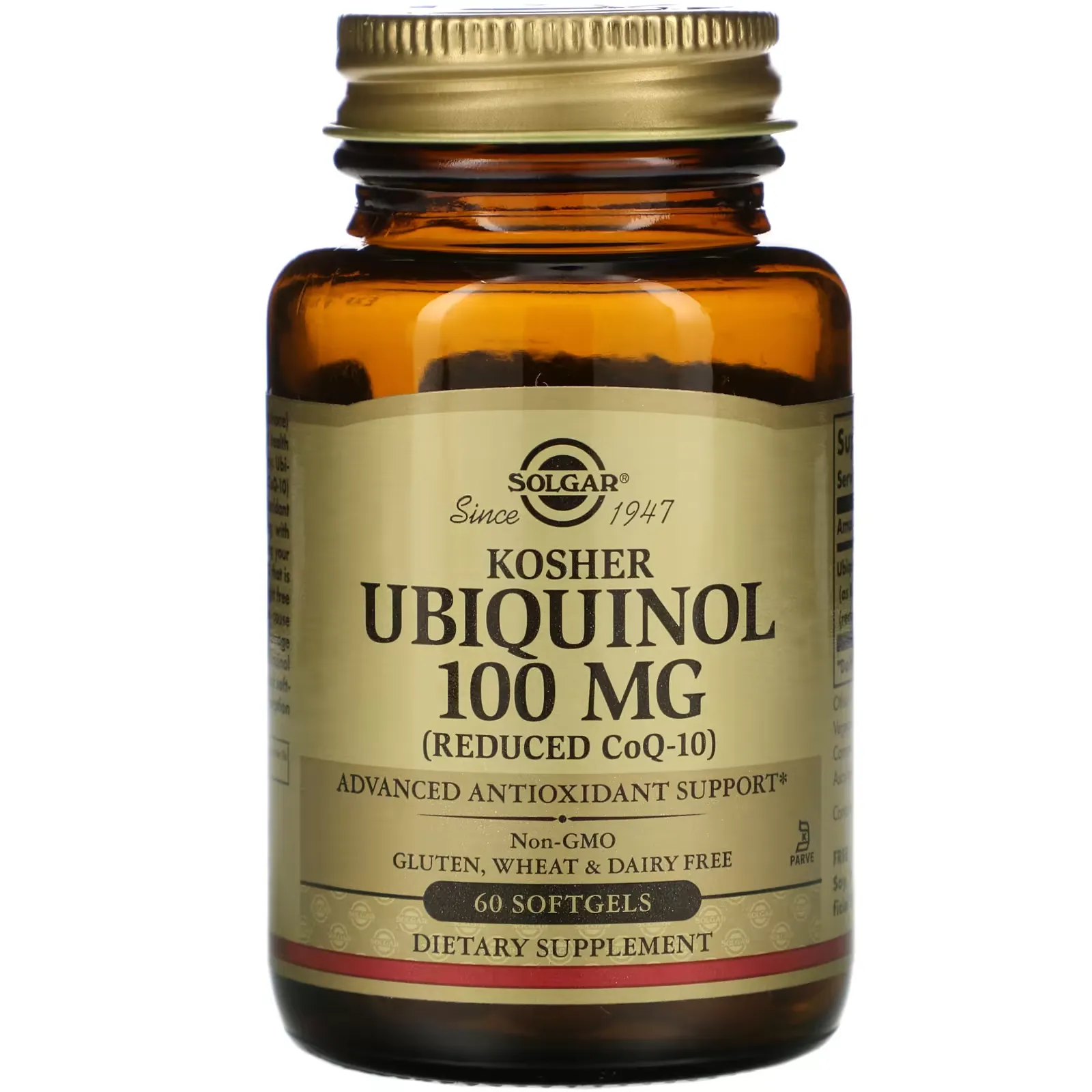 Kosher Ubiquinol, 100 mg, 60 Softgels