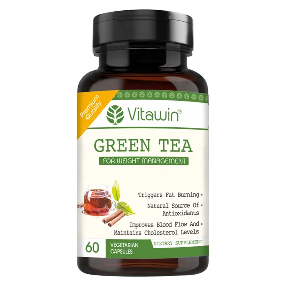 VITAWIN Green Tea for Weight Management (500 mg),  60 capsules  Unflavoured