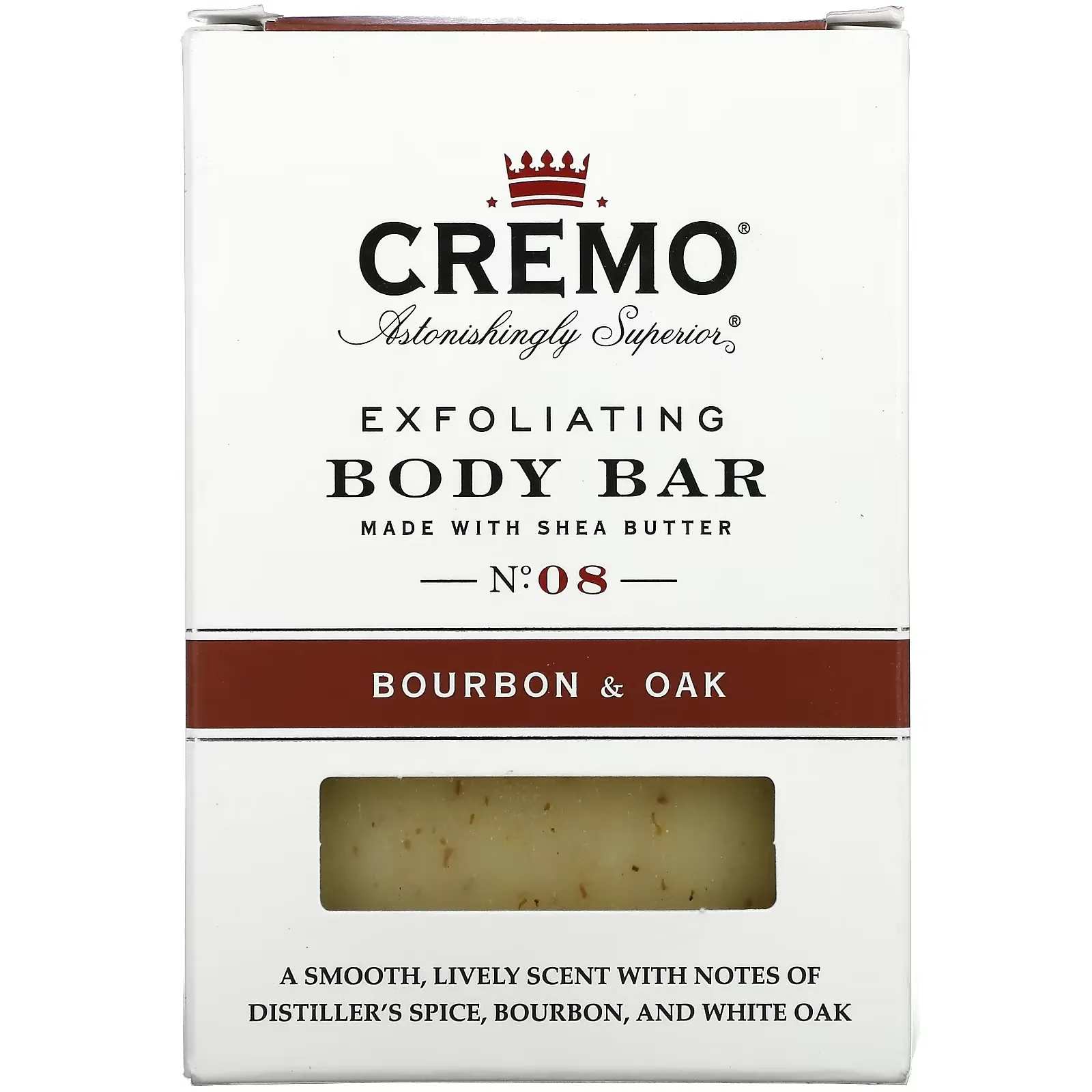 Exfoliating Body Bar, No. 08, Bourbon & Oak, 6 oz (170 g)