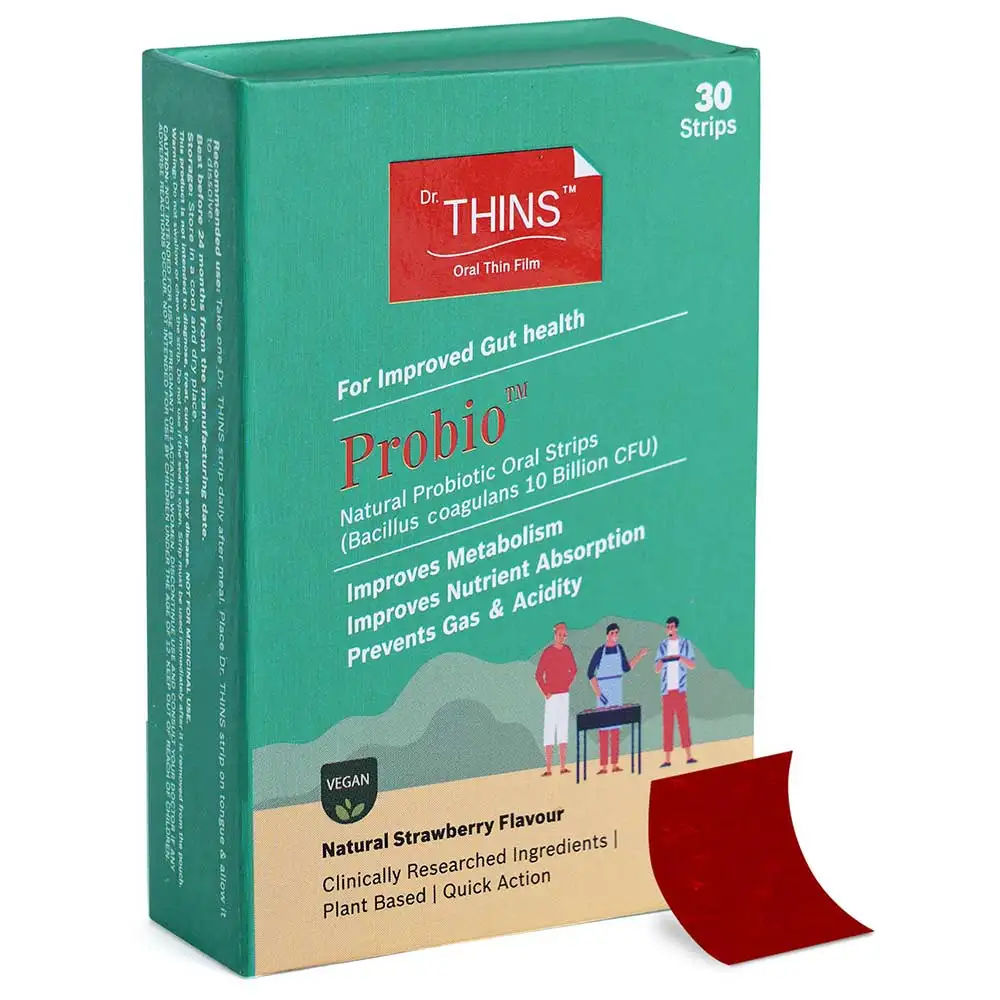 Dr.Thins Probio,  30 Strip(s)  Natural Strawberry