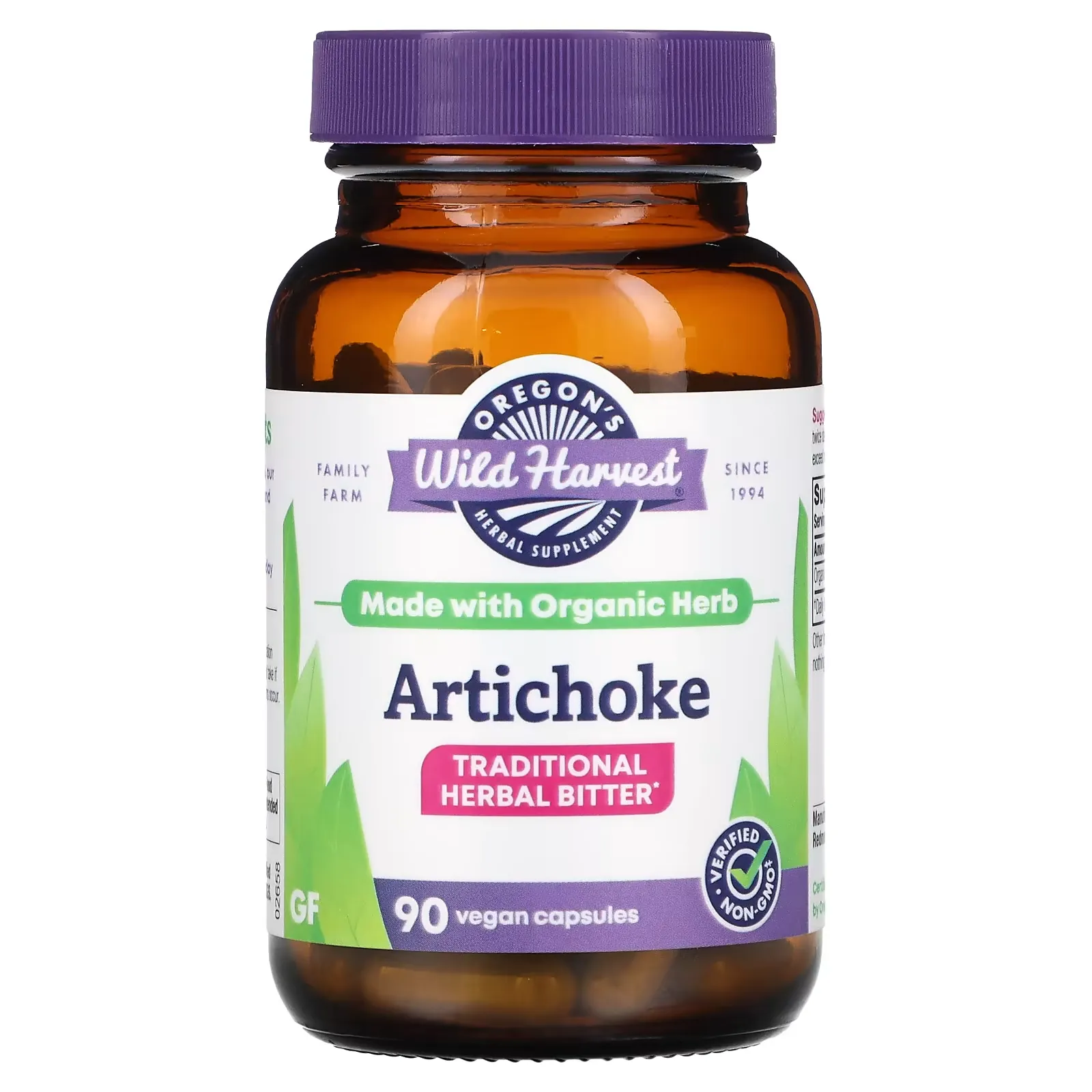 Artichoke, 90 Vegan Capsules