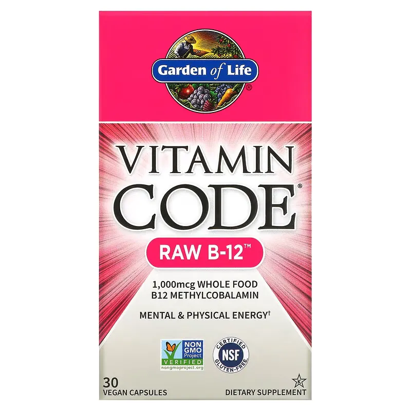 Vitamin Code, RAW B-12, 30 Vegan Capsules