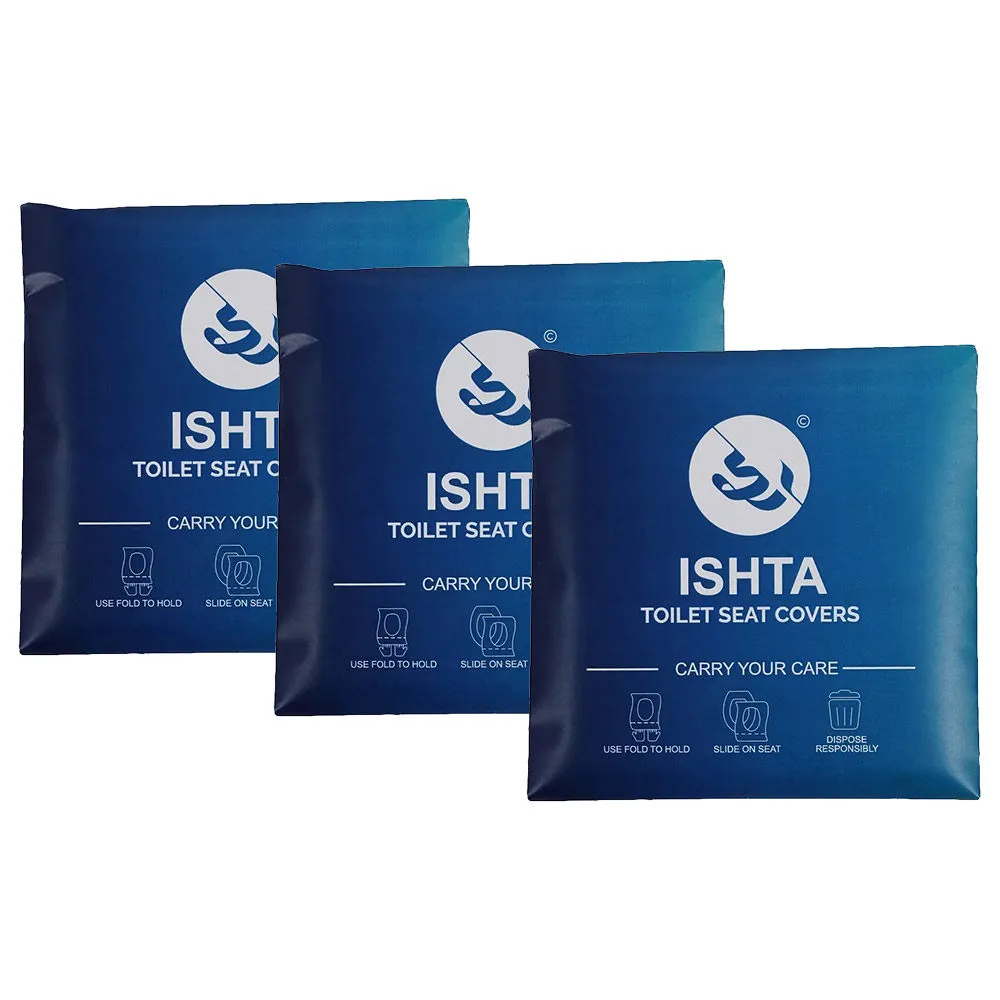 ISHTA Toilet Seat Cover Pack of 3