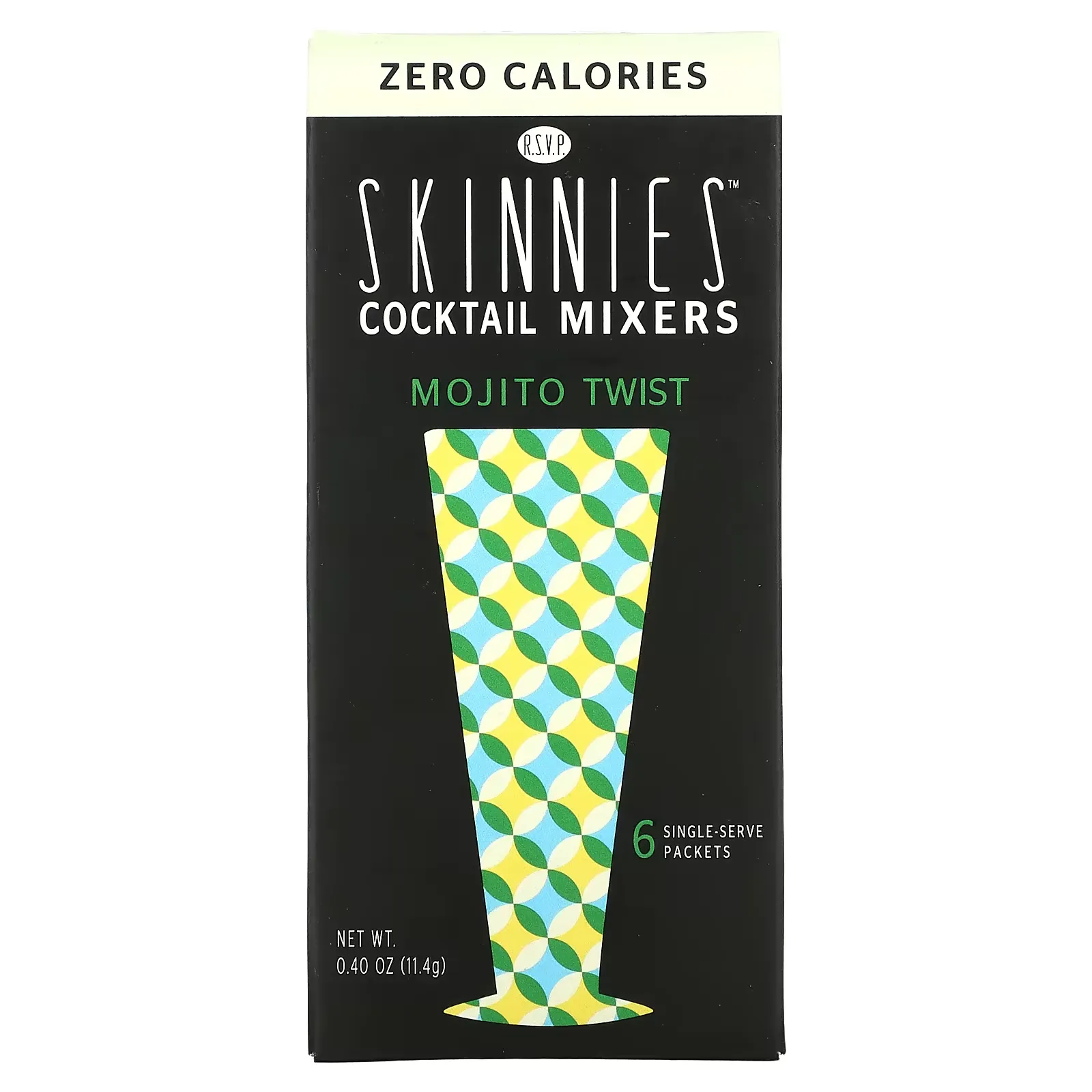 Cocktail Mixers, Mojito Twist, 6 Single Serve Packets, 0.40 oz (11.4 g)