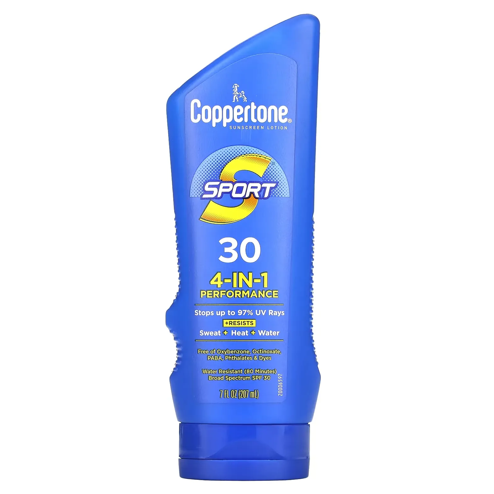 Sport , Sunscreen Lotion, 4-In-1 Performance, SPF 30, 7 fl oz (207 ml)