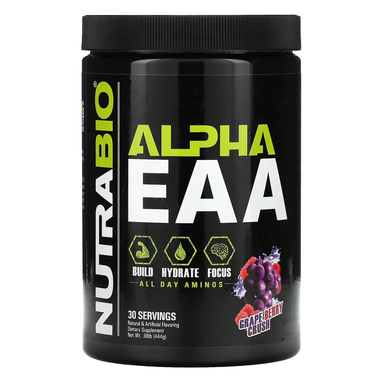 Alpha EAA, Grape Berry Crush, 0.98 lb (444 g)