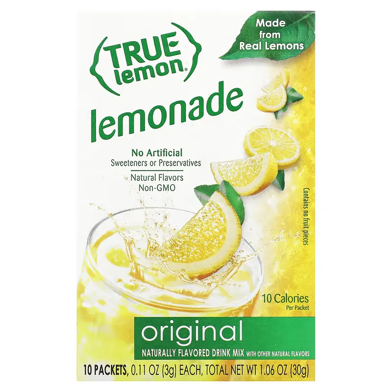 True Lemon, Original Lemonade, 10 Packets, 0.11 oz (3 g) Each