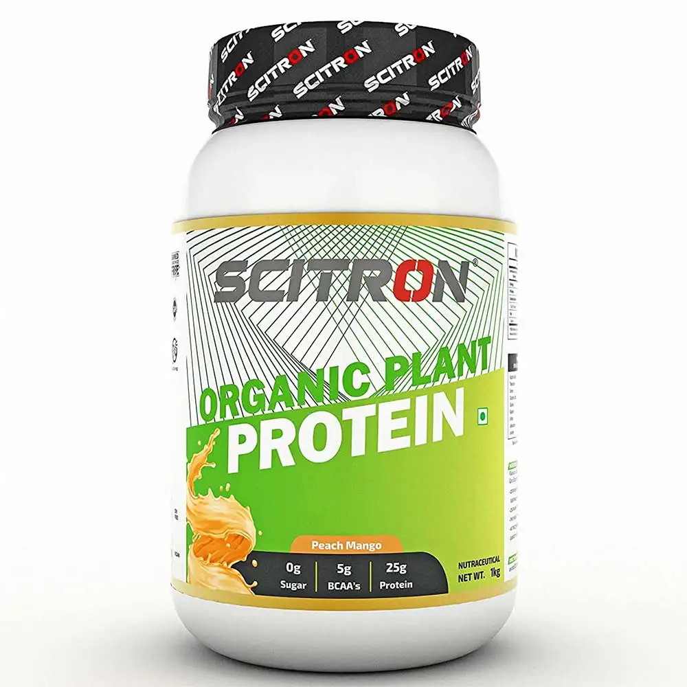 Scitron Organic Plant Protein,  2.2 lb  Peach Mango