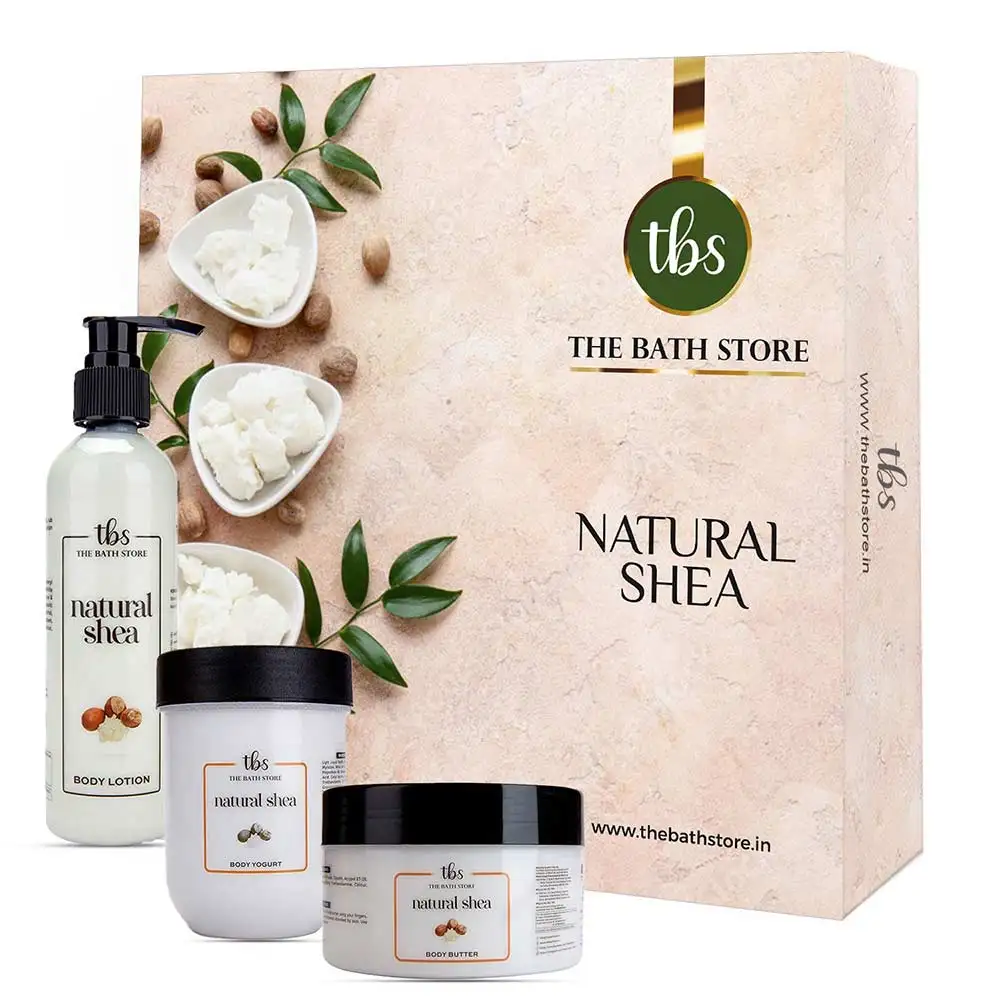 The Bath Store Natural Shea Combo (Body Butter+ Yogurt+ Lotion+ Mist),  4 Piece(s)/Pack  All Skin Type