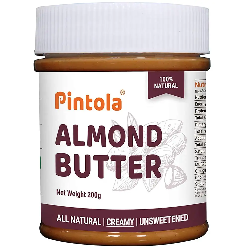 Pintola All Natural Almond Butter,  Creamy  0.2 kg