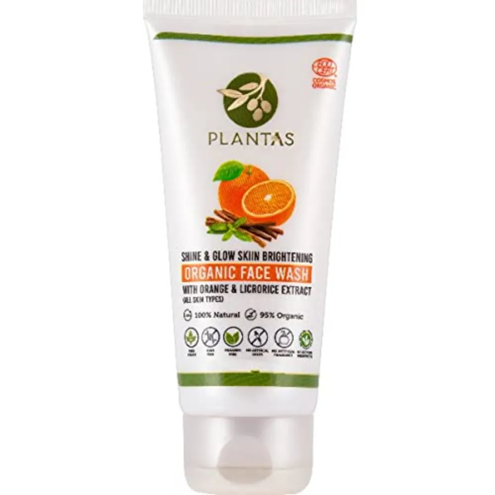 PLANTAS Shine & Glow Skin Brightening Organic Face Wash