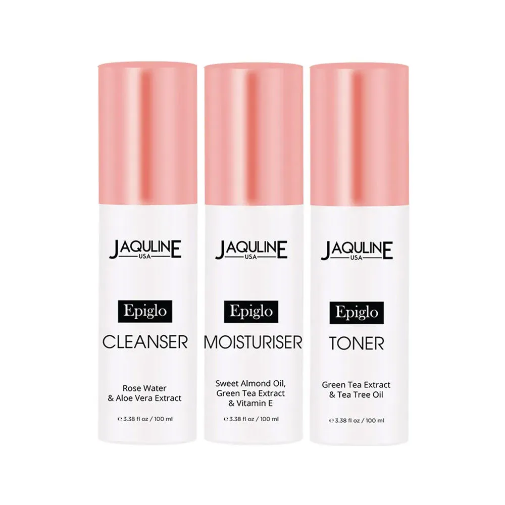 Jaquline USA Epiglo Cleanser + Toner + Moisturizer