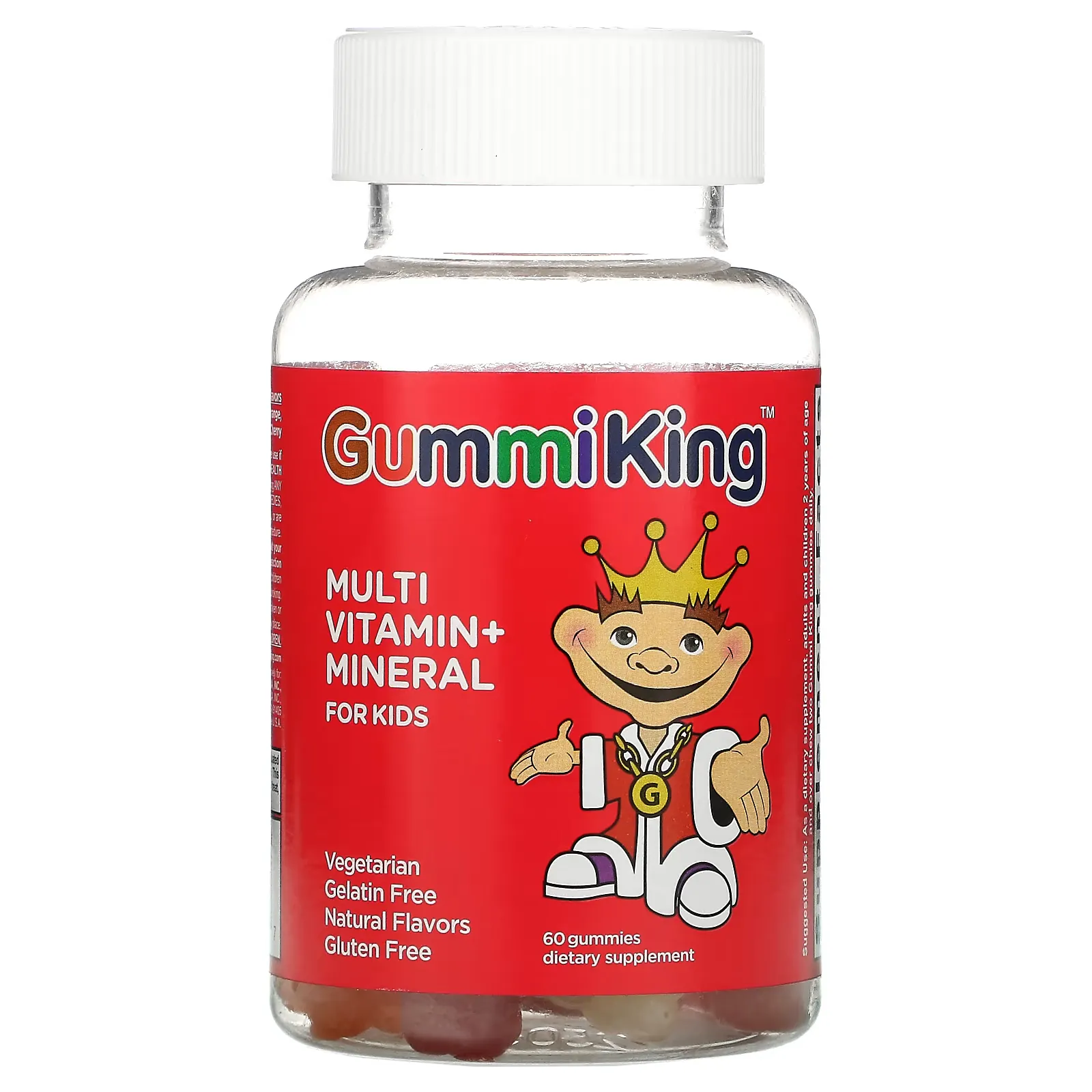 Multi Vitamin + Mineral For Kids, Grape, Lemon, Orange, Strawberry And Cherry, 60 Gummies