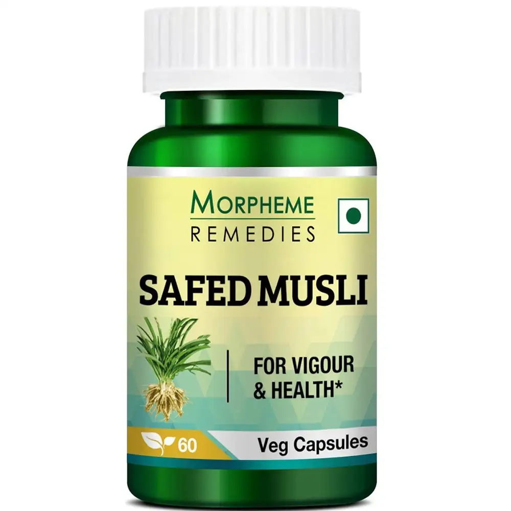 Morpheme Remedies Safed Musli (500 mg),  60 veggie capsule(s)