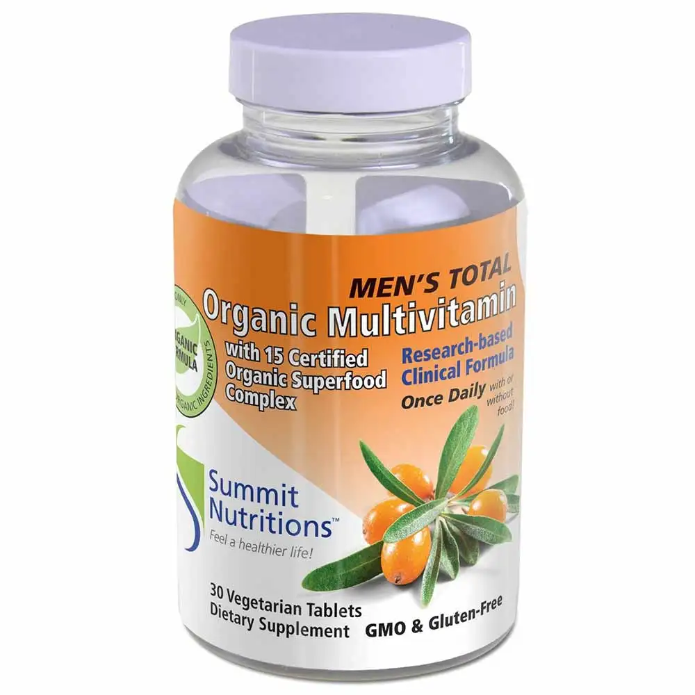 Summit Nutritions Organic Multivitamin (Men's Total),  30 tablet(s)  Unflavoured