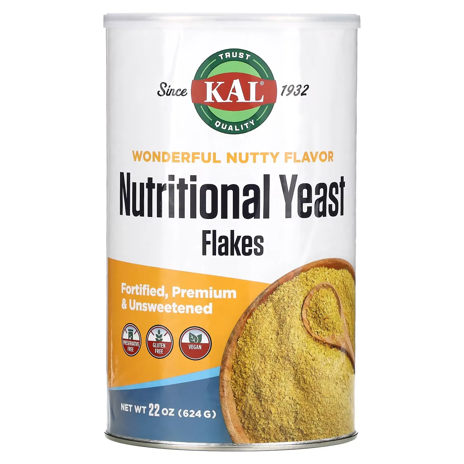 Nutritional Yeast Flakes, Wonderful Nutty, 22 oz (624 g)