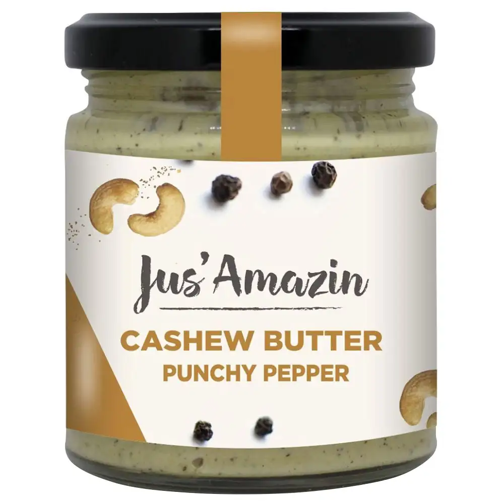 Jus Amazin Cashew Butter,  Punchy Pepper  200 g