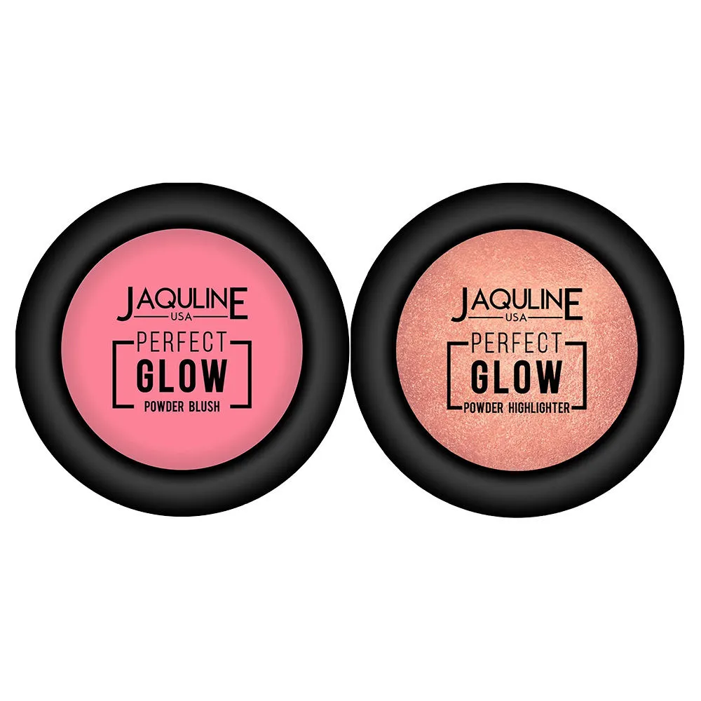 Jaquline USA Perfect Glow Powder Blush + Highlighter