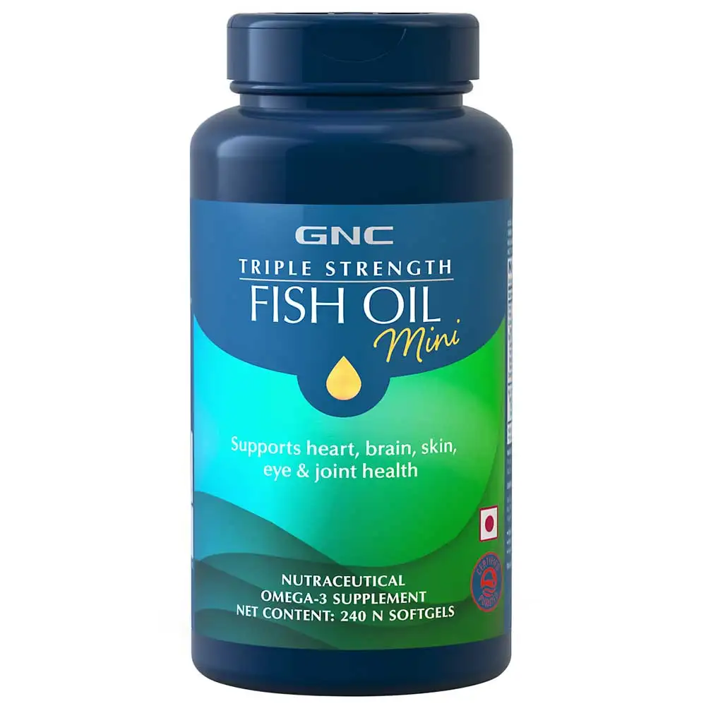 GNC Triple Strength Fish Oil Mini,  240 softgels