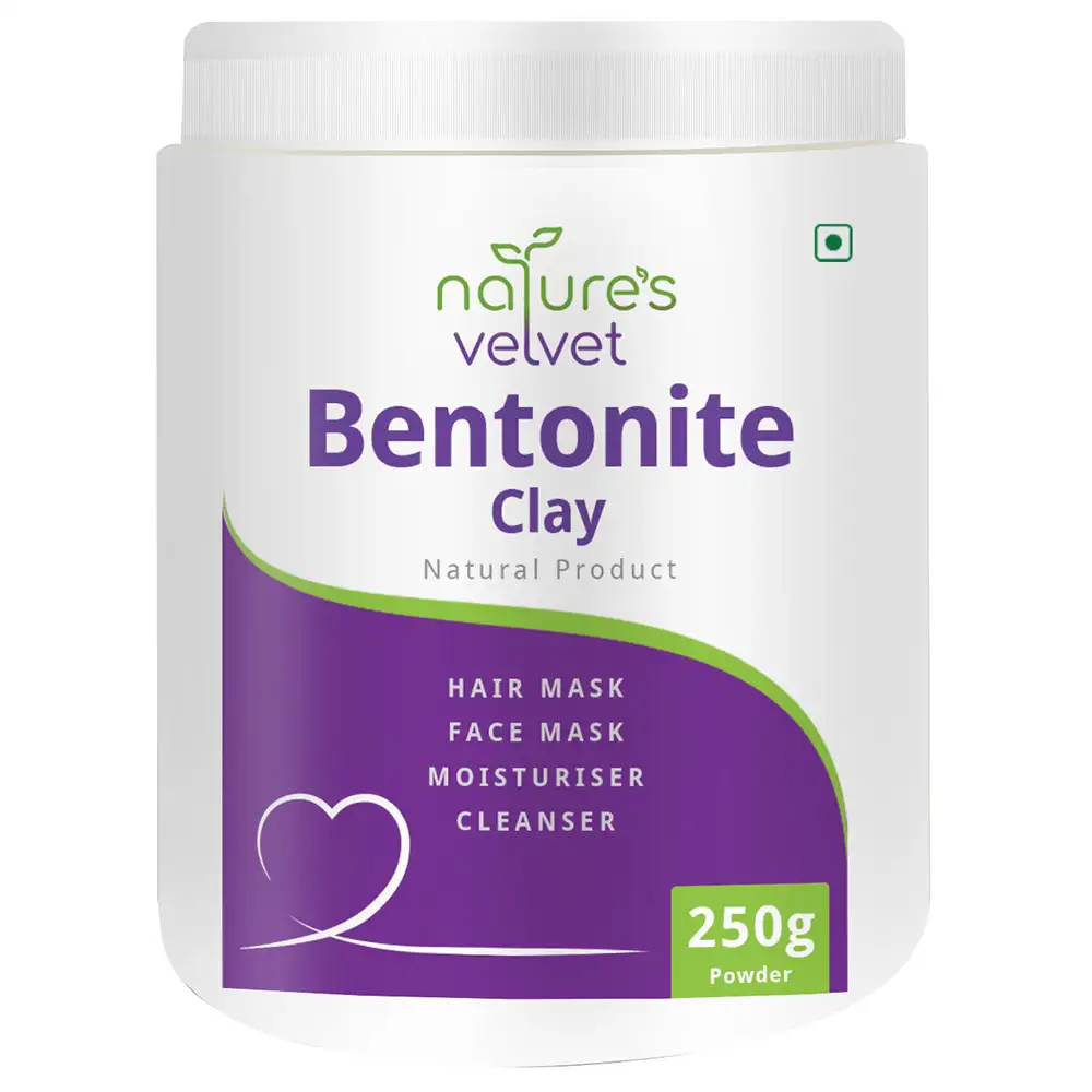 Natures Velvet Bentonite Clay Powder,  250 g  for All Skin Types