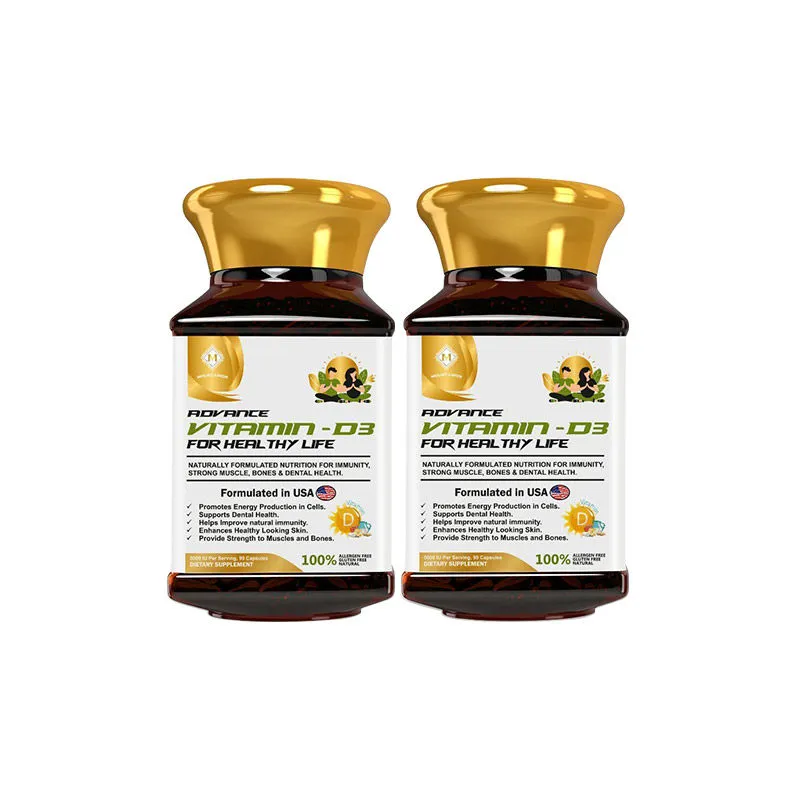 Mountainor Vitamin D3 Capsules For Good Health - Pack Of 2