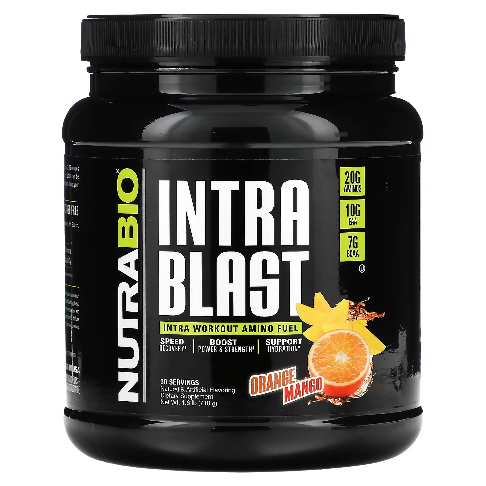 Intra Blast, Intra Workout Amino Fuel, Orange Mango, 1.6 lb (718 g)