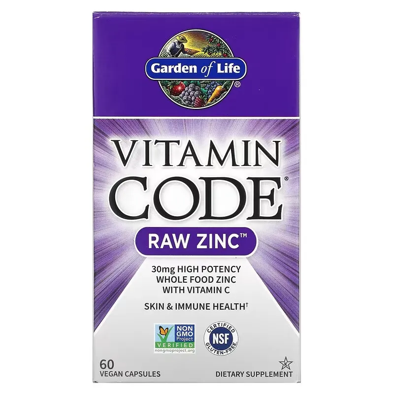 Vitamin Code, RAW Zinc, 60 Vegan Capsules