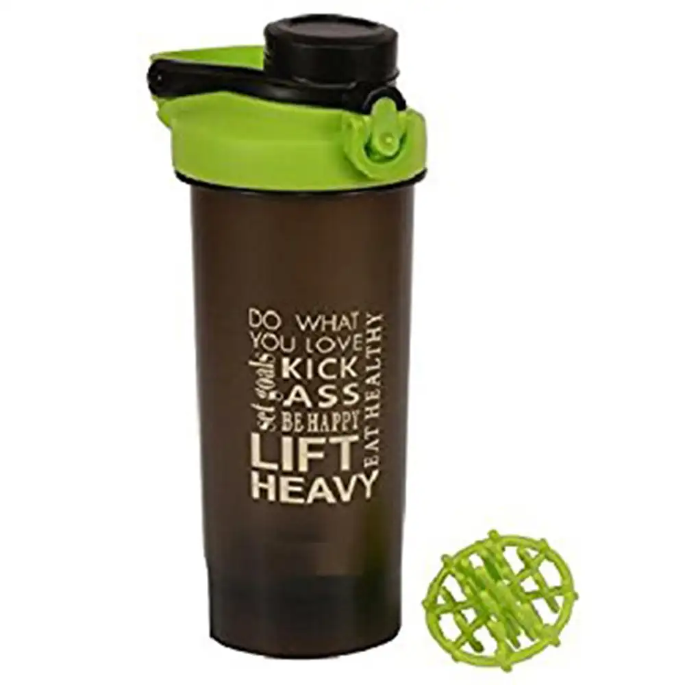 Greenbee Protein Shaker,  Black & Green  700 ml