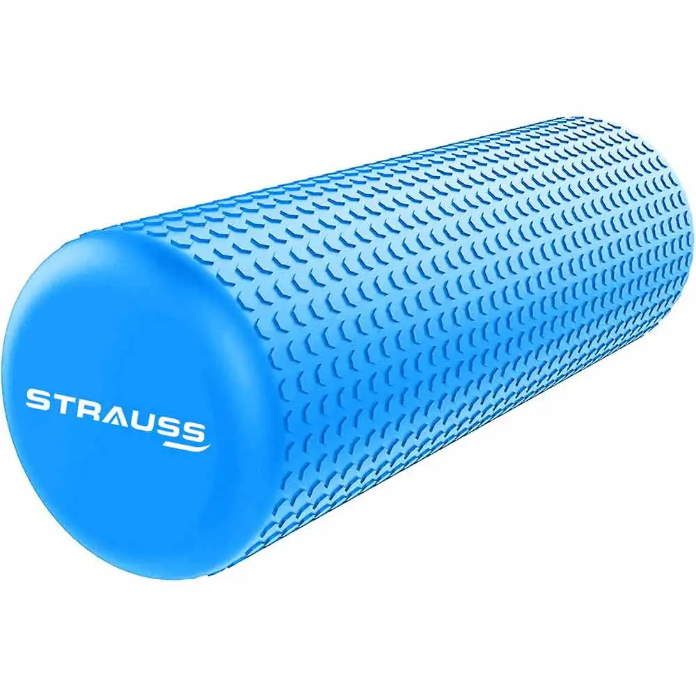 Strauss Standard Yoga Massage Eva Foam Roller,  Blue  30cm