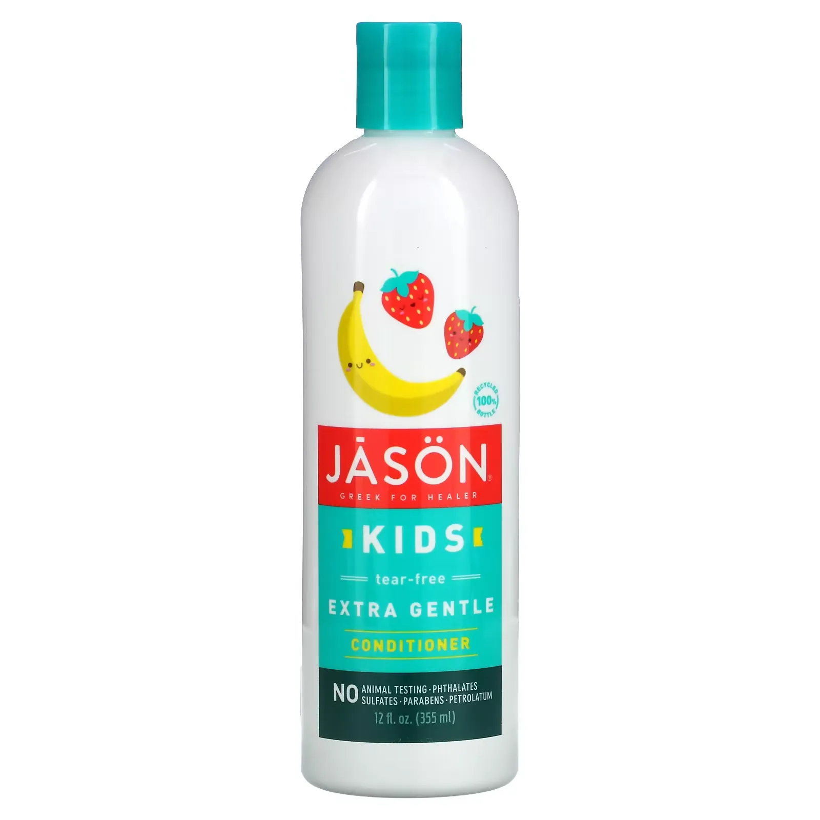 Kids Tear-Free Extra Gentle Conditioner, Strawberry-Banana, 12 fl oz (355 ml)