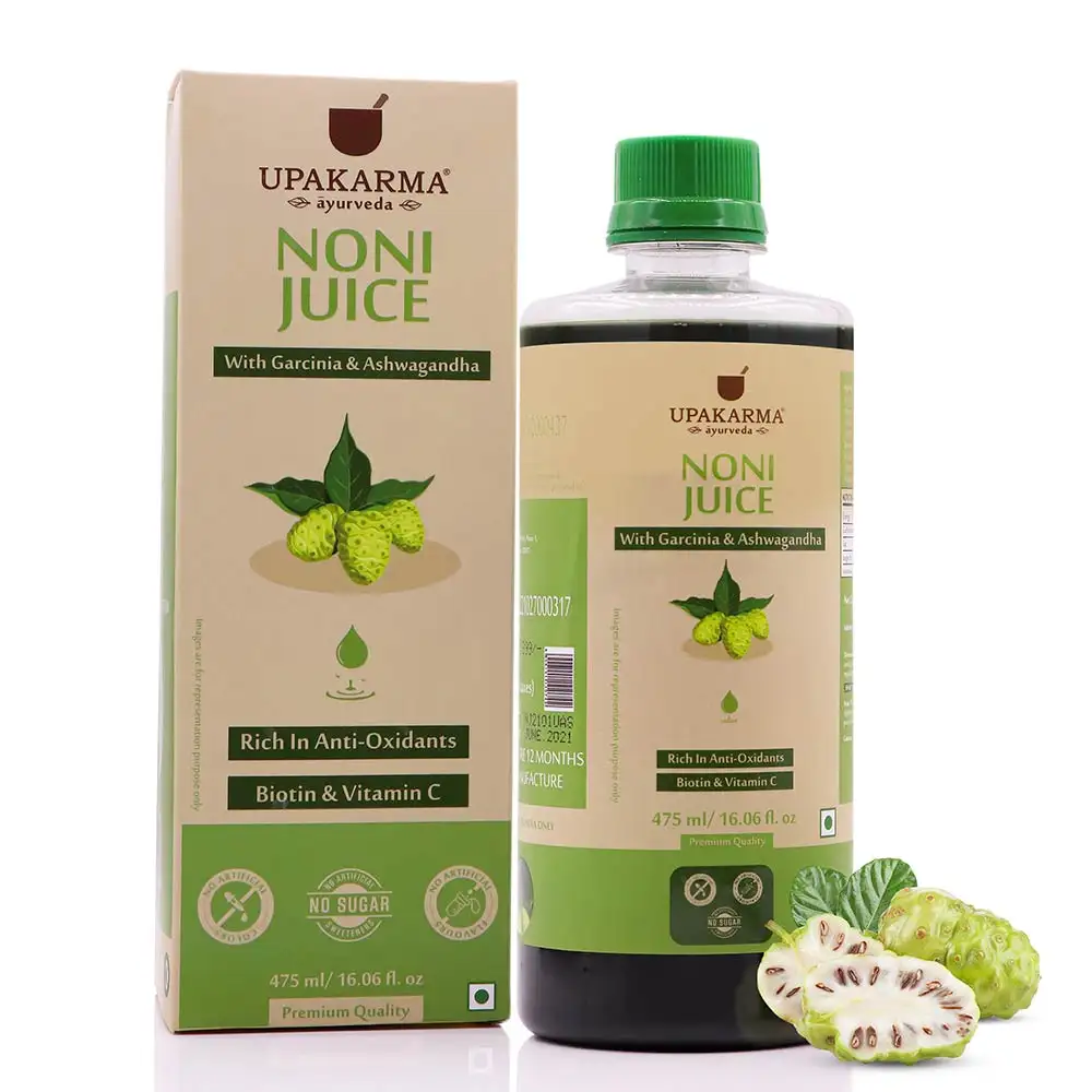 Upakarma Ayurveda Noni Juice with Garcinia & Ashwagandha,  Natural  475 ml