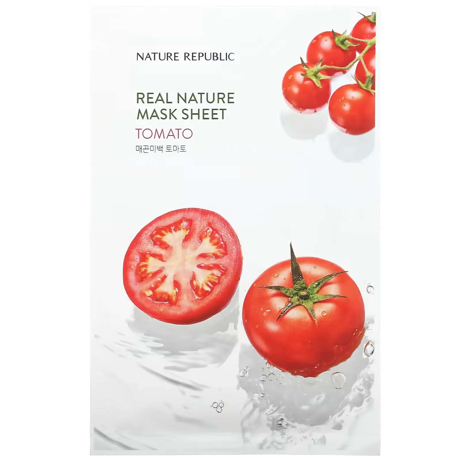 Real Nature Beauty Mask Sheet, Tomato, 1 Sheet Mask, 0.77 fl oz (23 ml)