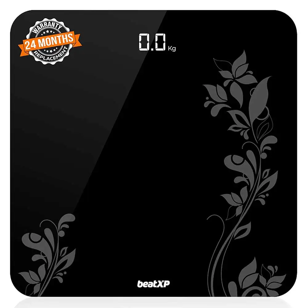 beatXP Weighing Scale Gravity Flora,  Black