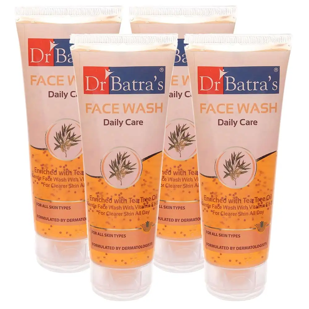 Dr Batra's Face Wash Daily Care,  100 g  for All Skin Type (Pack of 4)