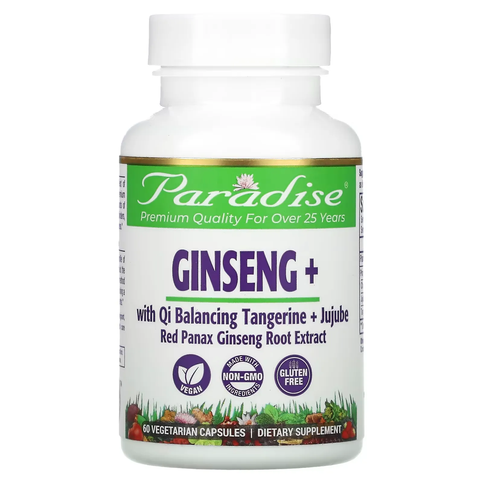 Ginseng+, 60 Vegetarian Capsules