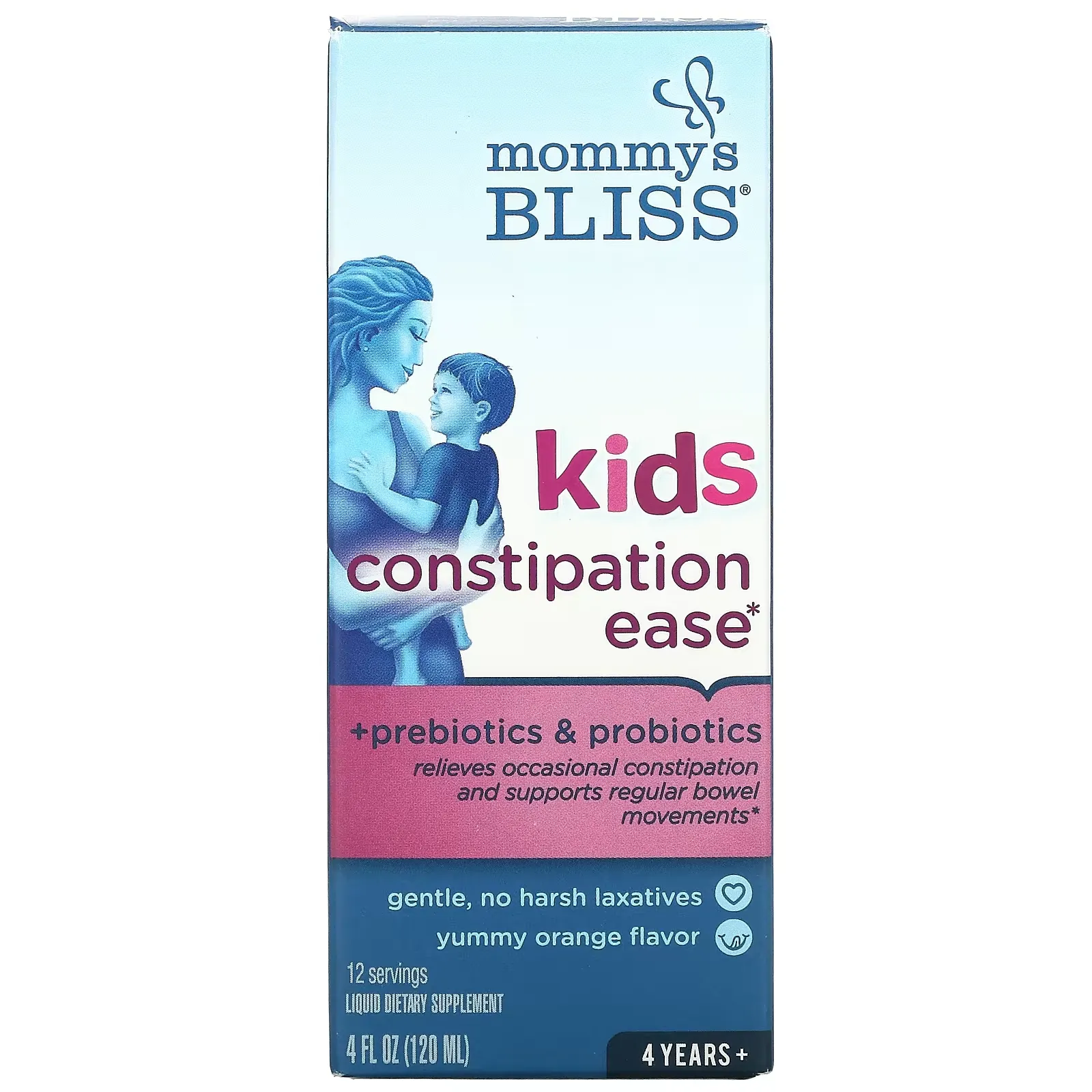 Kids Constipation Ease, 4 Years+, Orange, 4 fl oz (120 ml)