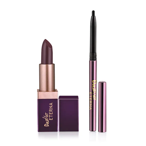 Dazller Eterna Lip Eleganz Lipstick (creme Sheen) With Herbals With Free Kajal - 1020