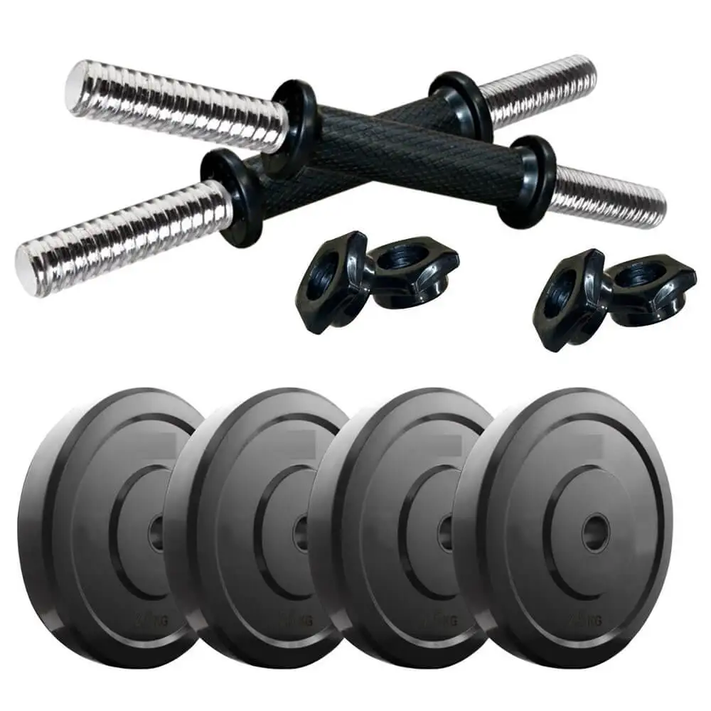 Aurion DB10 Plastic Dumbell Set Combo,  Black  10 kg