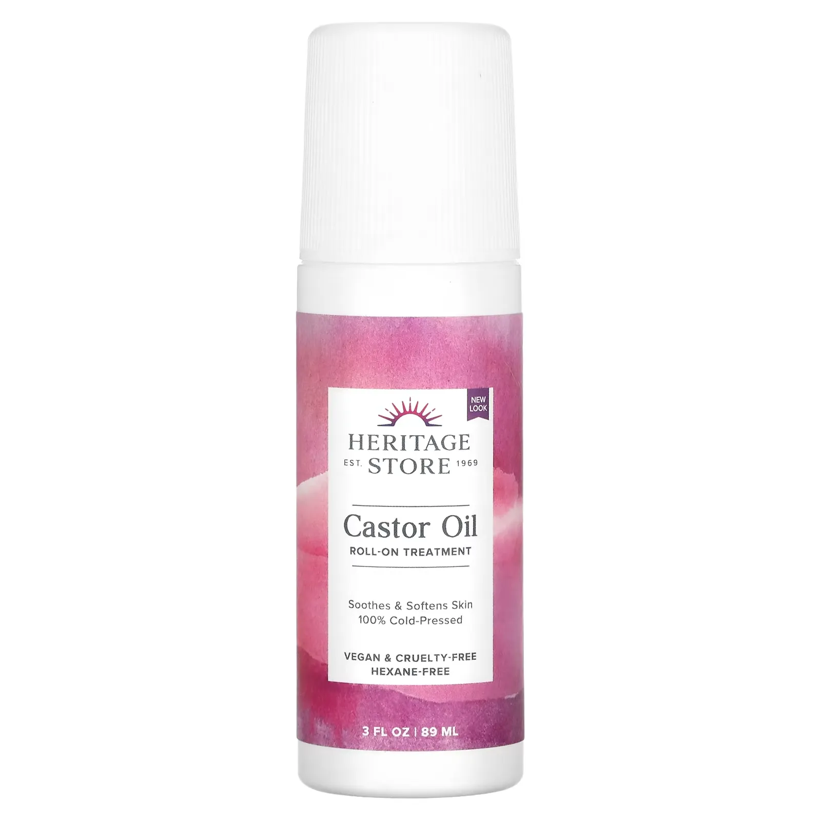 Castor Oil Roll-On, 3 fl oz (89 ml)