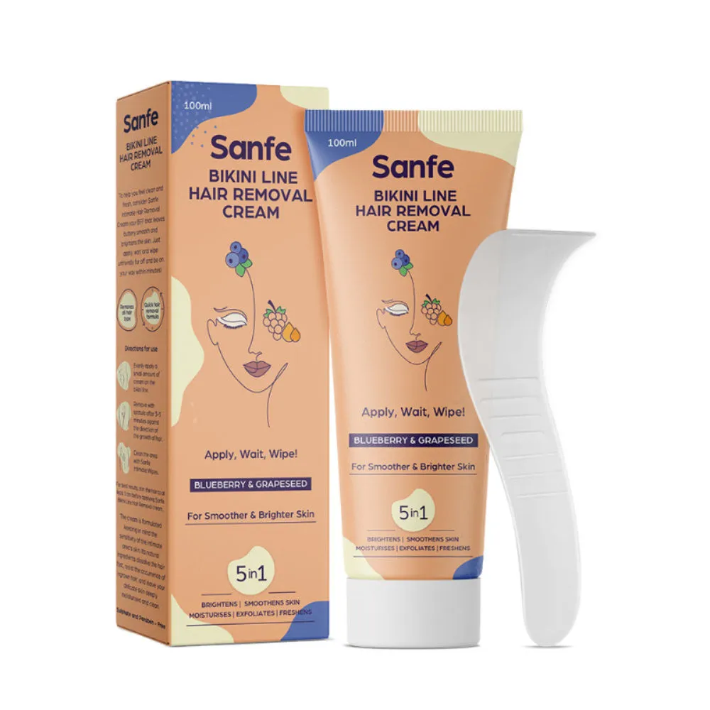 Sanfe Blueberry & Grapeseed Bikini Line Hair Removal Cream